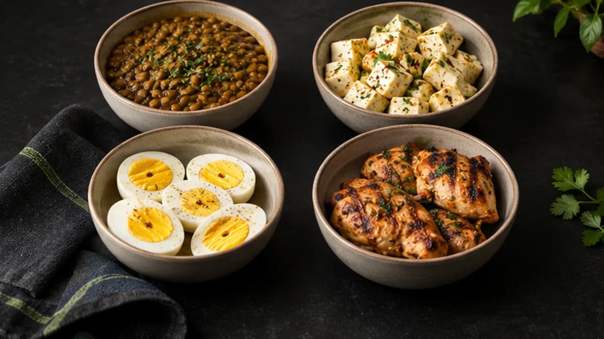 Dal, Paneer, Eggs or Chicken: Comparing Practical Portions